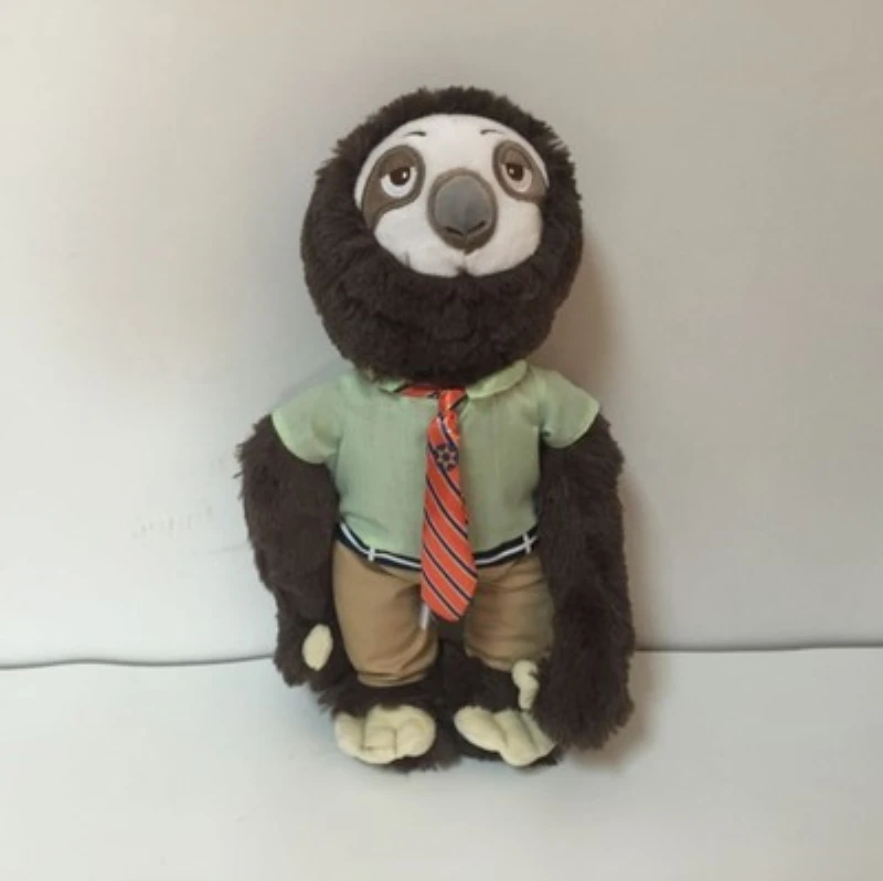 1 шт. Zootopia плюшевые игрушки кукла кролик Джуди Хоппс лиса Ник Вайлд плюшевые мягкие животные игрушки для детей подарки на год - Цвет: 36cm sloth