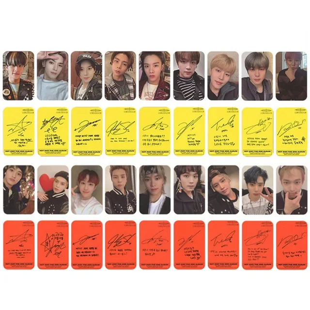 9pcs set new kpop nct 127 neozone album jaehyun mark photo card k pop self made paper cards autograph photocard aliexpress