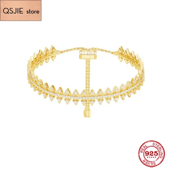 

Fashion Charm Sterling Silver Copy 1:1 Copy,Adjustable Silver Up And Down Bracelet Women Monaco Luxury Jewelry Gift