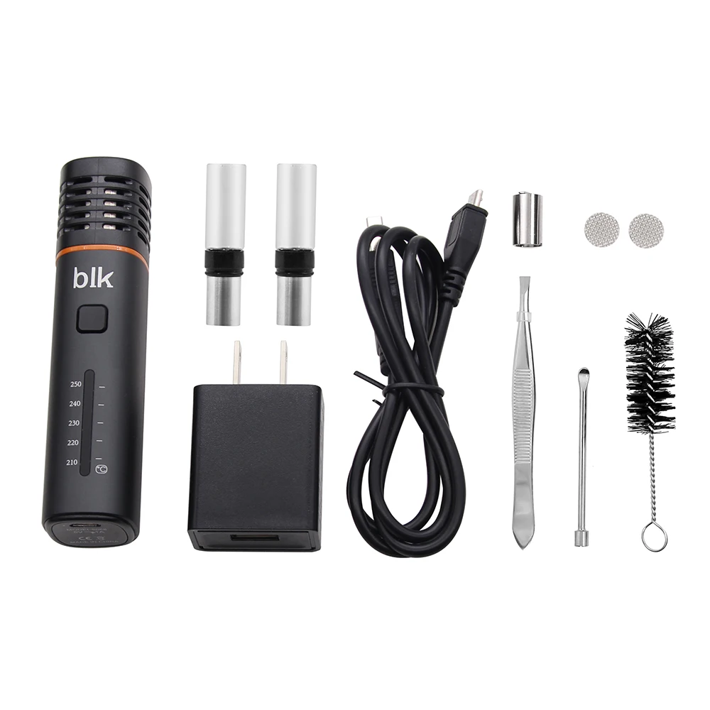 Dry Herb Vaporizer Kingtons BLK Elfin Vape Kit 1800mAh for 1mL Capacity with 0.6 ohm Ceramic Heating Herb pod Vape vs AMAZE Kit (4)