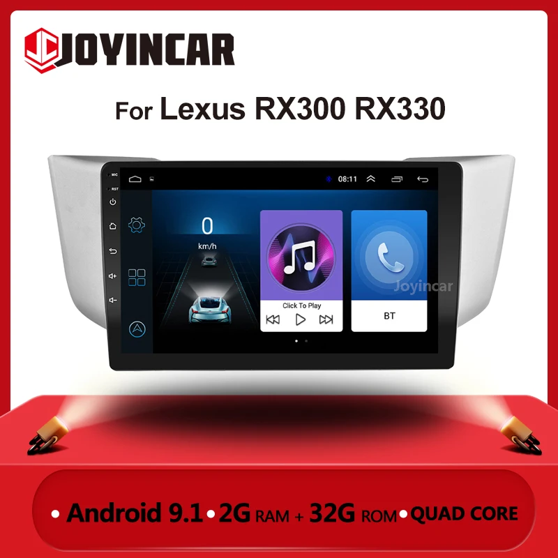 Для Lexus RX300 RX330 RX350 2003 2004 2005 2006 2007 2008 2009 2din Android 9 1 Автомобиль Радио Стерео GPS