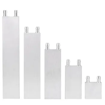 

Aluminum Water Cooling Block Radiator Heat Sink CPU Liquid Water Cooler Block Double -shaped Waterway for PC Laptop