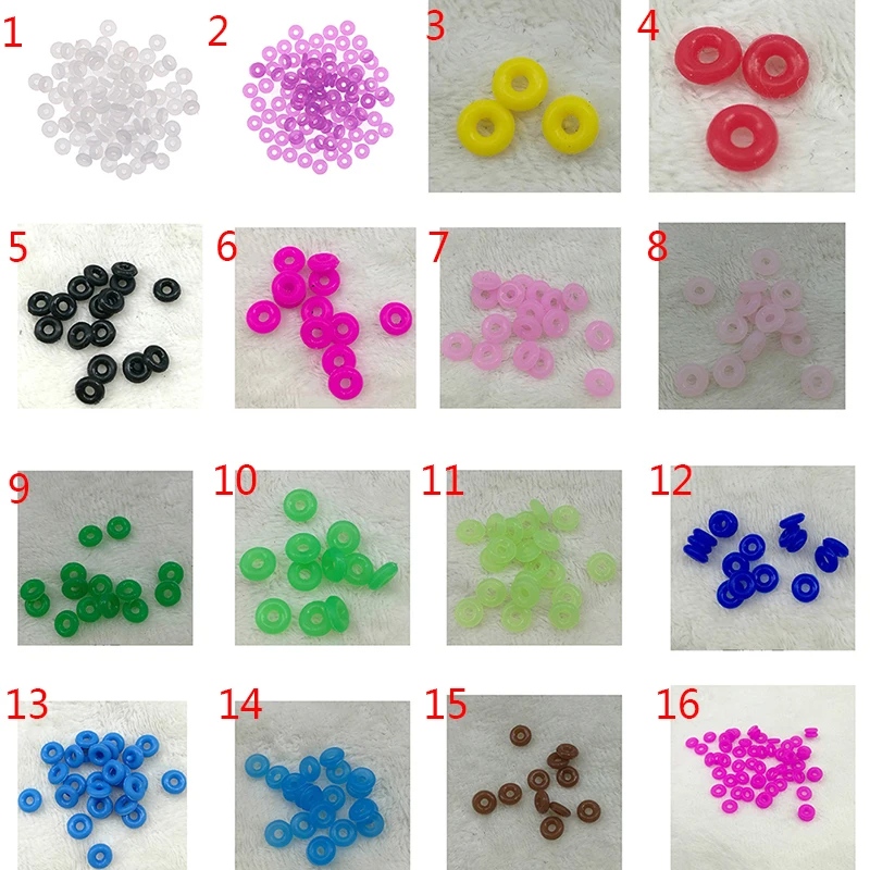 100pcs 2 mm Hole 6mm Fixed Positioning Rubber Clip Charms Safety Stopper Spacer Beads DIY Bracelet Jewelry Making Findings | Украшения и