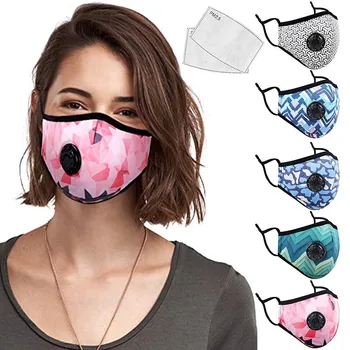 

Fashion Protect Mouth Masks For Adults PM2.5 Anti-dust Reusable Mouth Cover Comfortable Soft Mascarilla with Breathable Valves