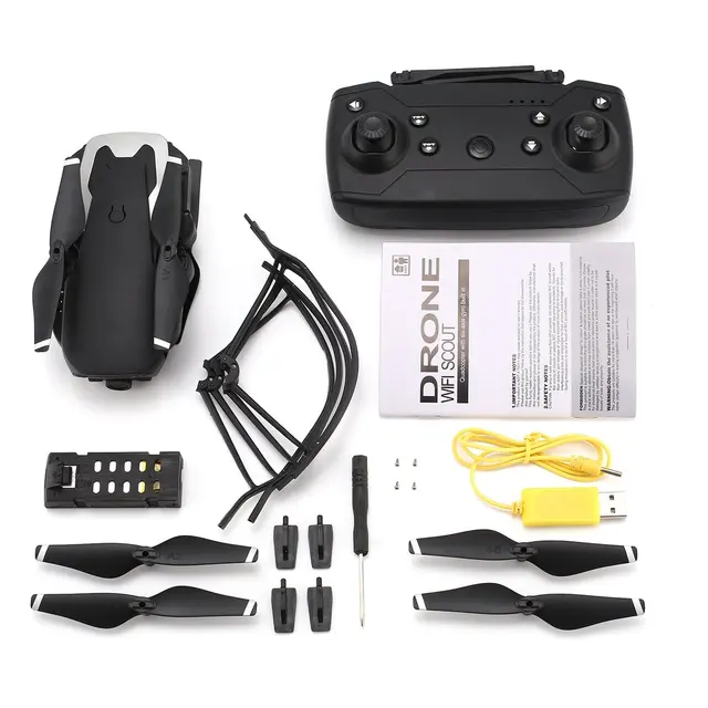$55.98  X12 4CH RC Foldable Drone Quadcopter Altitude Hold with Wifi Camera Live Video One Key Return Headl