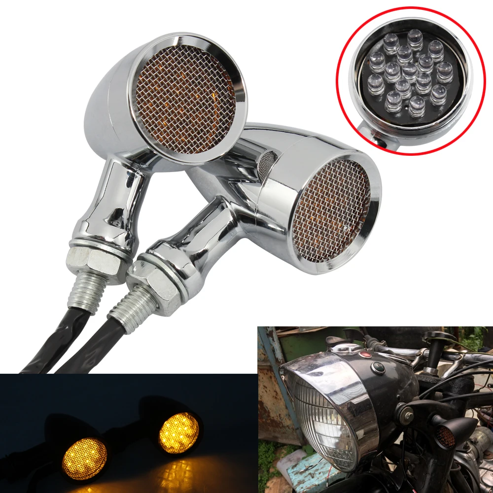 Мотоцикл 1 пара светодиодными стоп-сигналами металлический корпус шоры мигалки 10