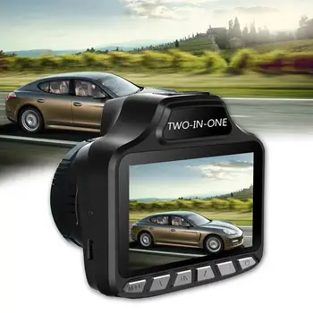 

car camera 2 in 1 720P HD LCD Screen Car DVR Camera Video Recorder Speed Detector car dvr авторегистратор видео регистратор