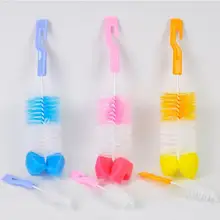 2 шт./компл. щетка для детской бутылочки Nimbler Детская Бутылочка для грудного молока щетки 360 градусная щетка для мытья бутылок губка Набор для очистки