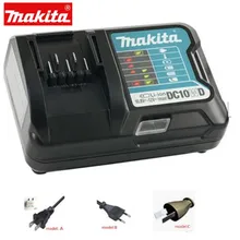 MAKITA DC10WD 12 В CXT 12 Вольт литий-ионный аккумулятор зарядное устройство BL1016 BL1021B BL1041B