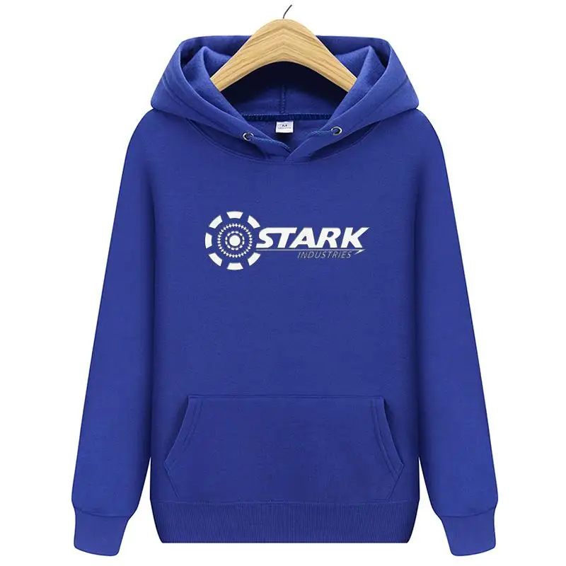 Новые Брендовые мужские толстовки STARK INDUSTRIES, зимние модные толстовки Kpop для мужчин и женщин, повседневные свободные толстовки Harajuku