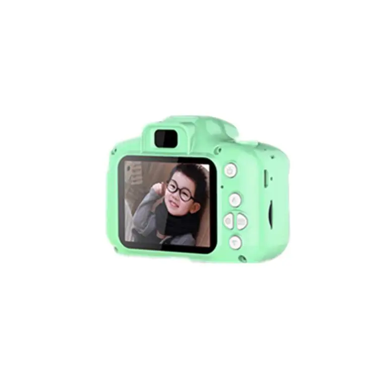 BEESCLOVER детская Мини Милая Цифровая видеокамера перезаряжаемая 8MP HD Детские камеры видеокамера для малышей Подарки на день рождения - Цвет: green