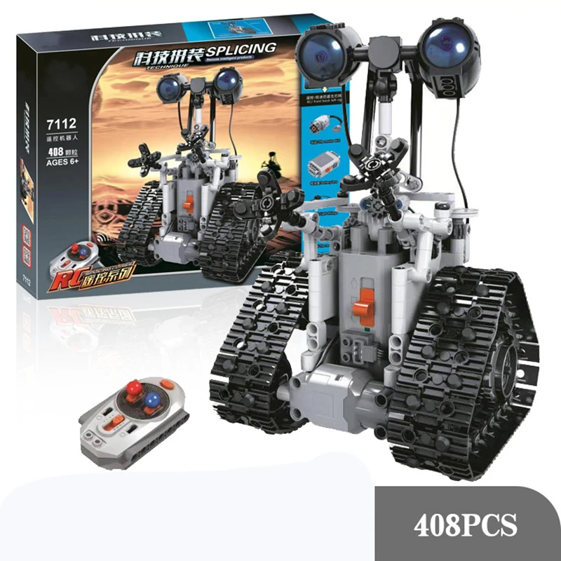 

7112 Technic Creative Remote Control Electric Robot Building Blocks City MOC RC Robot Lntelligent Bricks Toys For Children Gifts