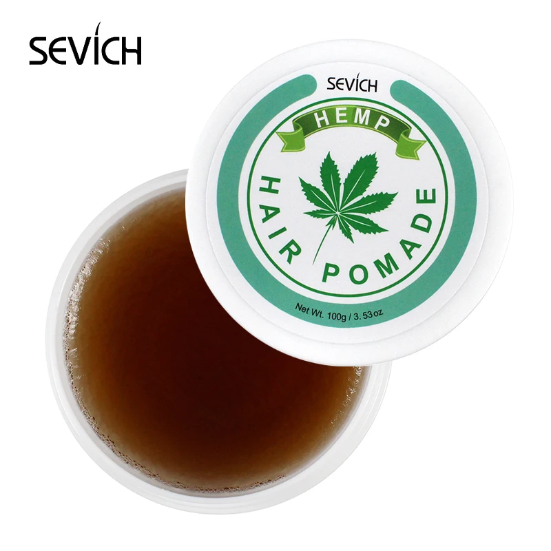 Hemp pomade Sevich помада для волос, натуральный воск для создания причесок для женщин, контроль за краями, крем для волос, гель для восстановления сломанных волос, 100 г, расческа - Цвет: Hemp pomade