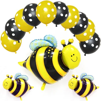

Birthday Decorations Bee Ladybug Balloons Jungle Party Birthday Party Decorations Kids Latex Aluminum Foil Balloon Baloons