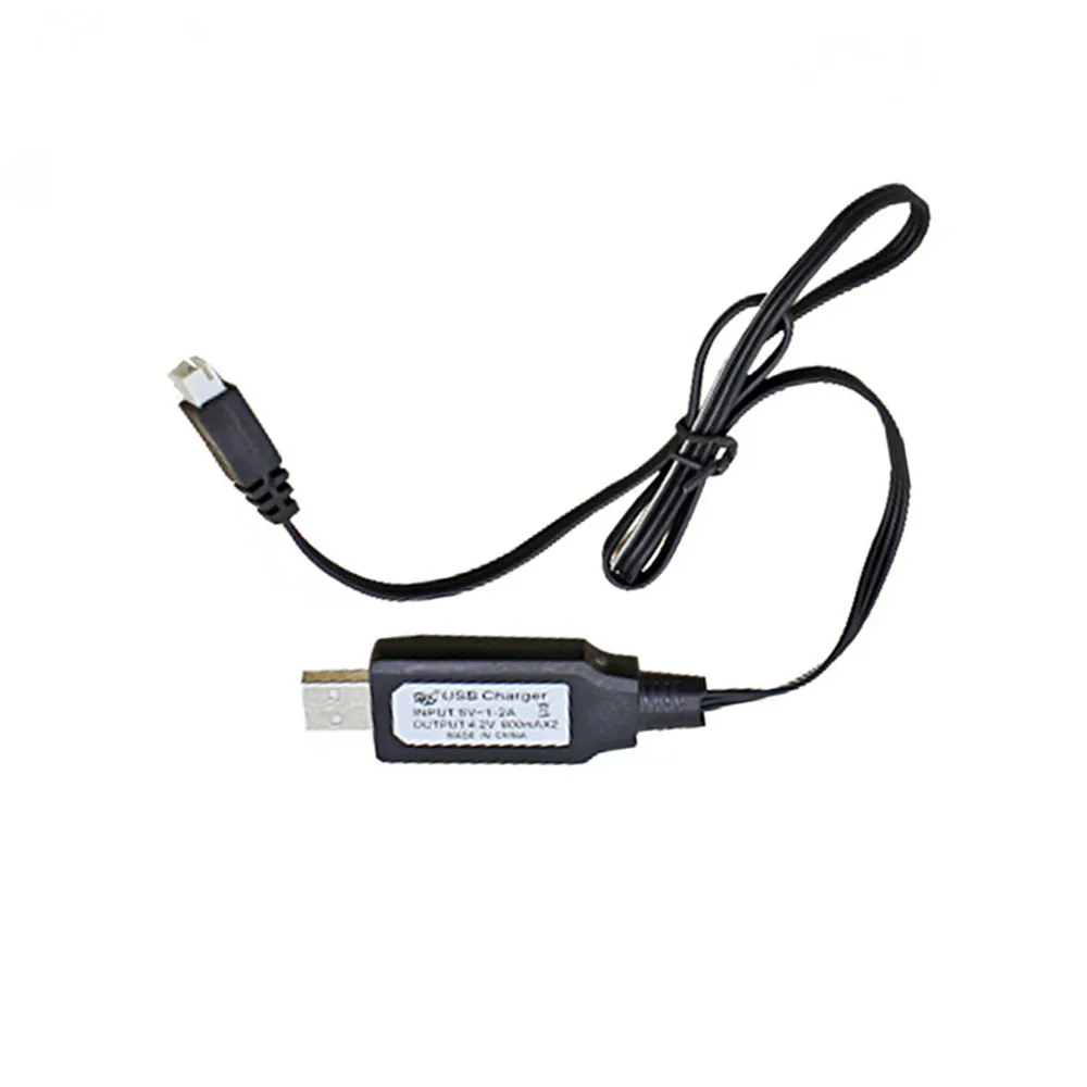 Черный Usb кабель для зарядки Lipo для 1:14 HUINA 580 23 канала сплава инженерный транспортер запасные RC экскаватор части автомобиля - Цвет: Черный