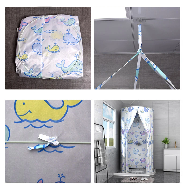 Aqumotic Bath Room Divider Screen Internal Partition Wall Separator for Shower Environment Folding Screens Keep Warm Wate-proof room divider screen