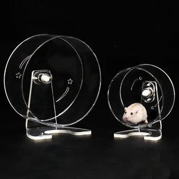 

Acrylic Transparent Squirrel Chinchilla King Running Wheel New Pet Hamster Running Wheel Treadmill Wheel Hedgehog