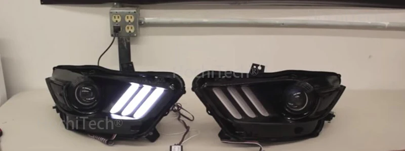Remote Control RGBW Multicolor LED DRL day light Board Lighting Kit For Ford Mustang Angel eye kit