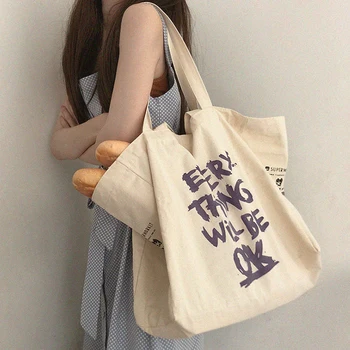 

Casual style all kinds of Single Shoulder Bag Canvas Bag portable large capacity student schoolbag