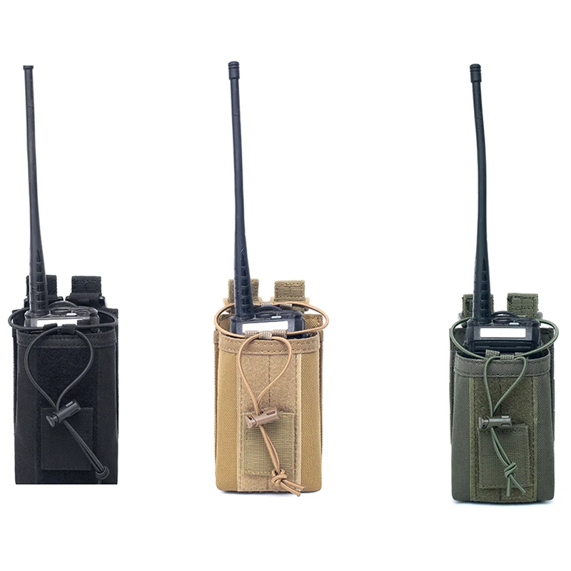 Тактический Molle Walkie-talkie Pouch Interphone Storage Bag Открытый Molle Radio Pouch для военного использования Walkie-Talkie Чехол-держатель