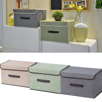 

Foldable Fabric Cloth Storage Box Household Organizer Cube Bin Basket Container