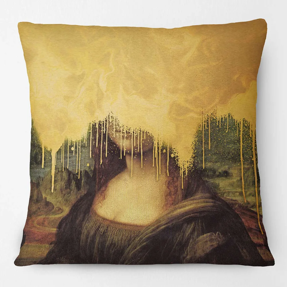 Altered Art Mona Lisa Cushion Covers Modern Fashion Print Decorative