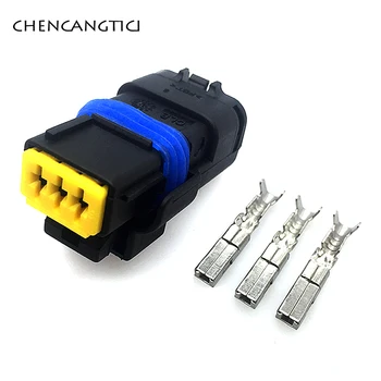 

2 set 3 Pin way Female Waterproof Auto Electrical Terminal Connector FCI 211Pc032S0049 Car Plastic Housing Plug 211 Pc032S0049