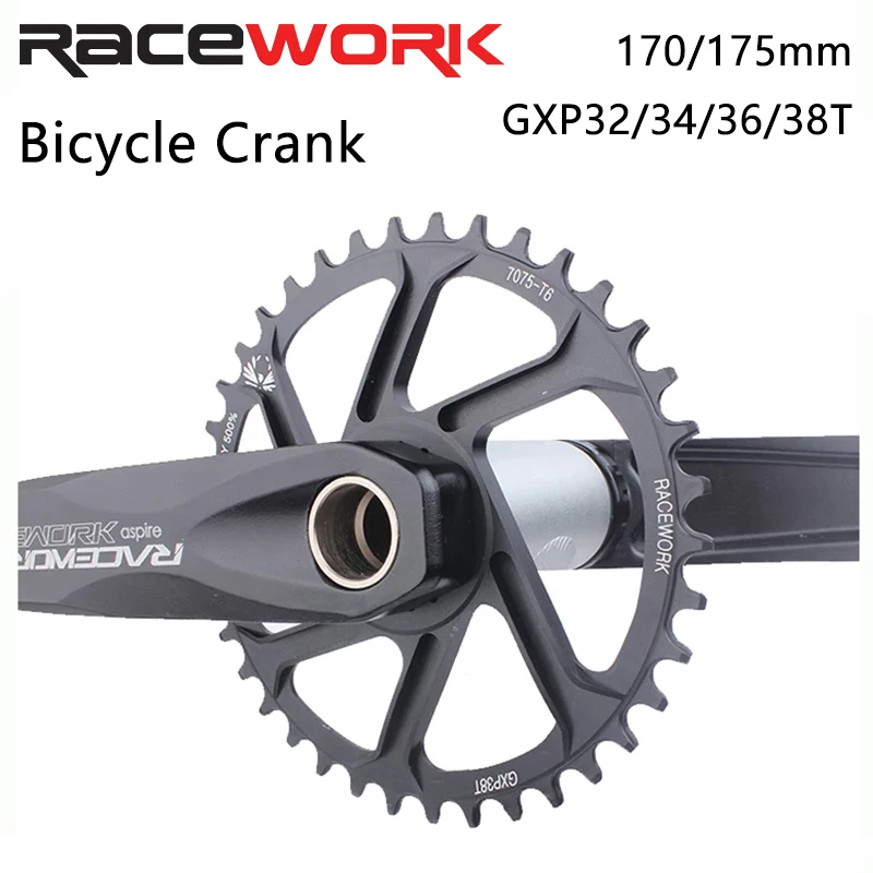 Велосипедный Кривошип RACEWORK интегрированный велосипедный шатуны 170 175 Mtb