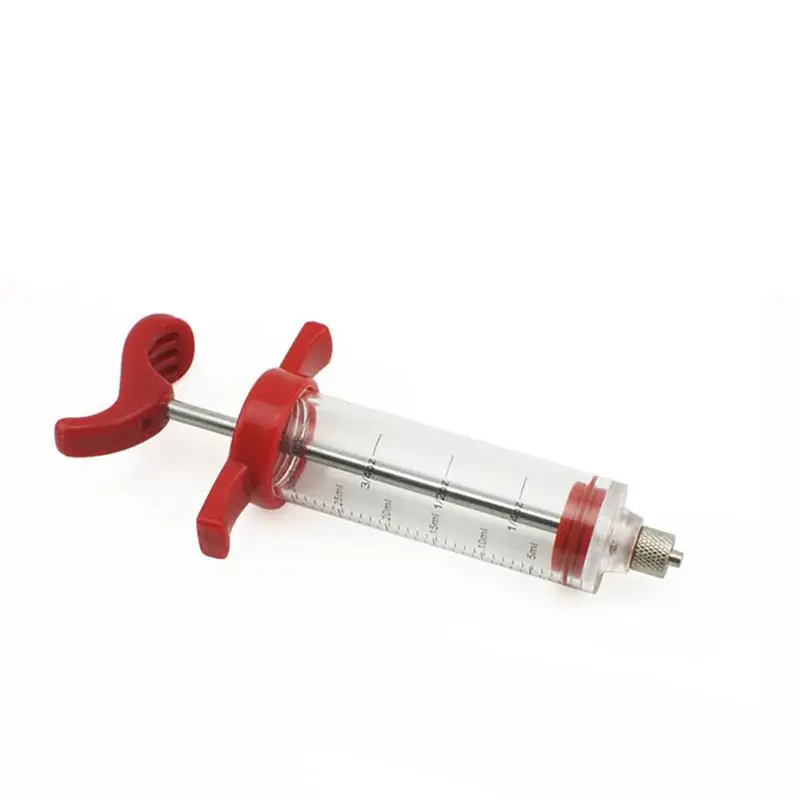 Stainless Steel Needles Spice Syringe Marinade Injector Flavor Syringe Cooking Meat Poultry Turkey Chicken BBQ Tool