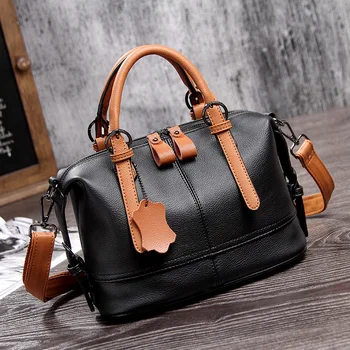 

Sweet Women Messenger Bags Casual Tote Sac Natural Cowhide Women Handbag Genuine Pu Leather Bags Ladies Shoulder Handbags