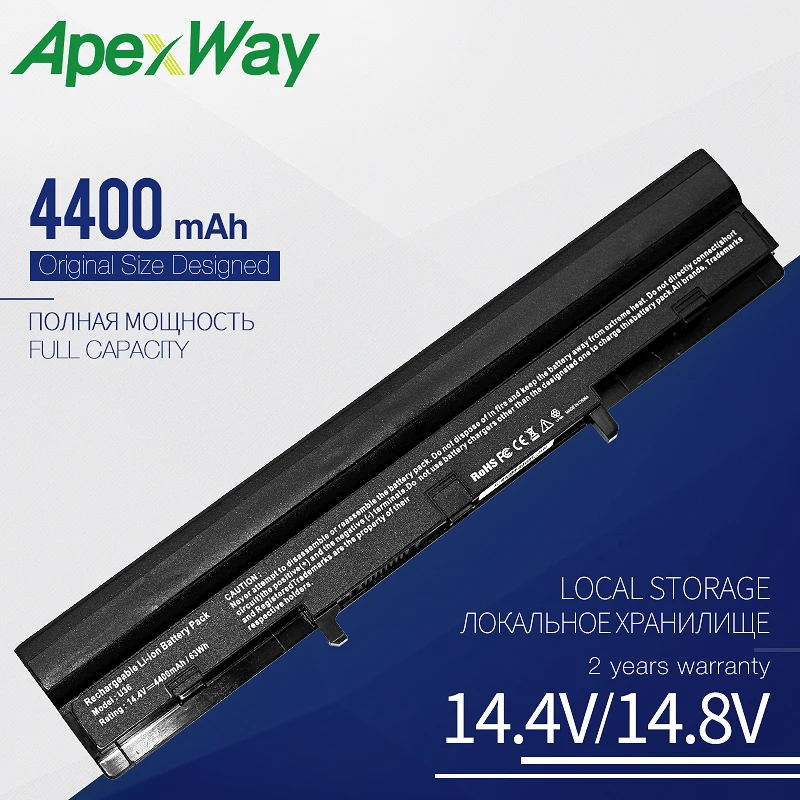 ApexWay 14 4 V аккумулятор ноутбука A41-U36 A42-U36 для Asus U36 U36J U36JC U36S U36SD серии (все) 4INR18/65