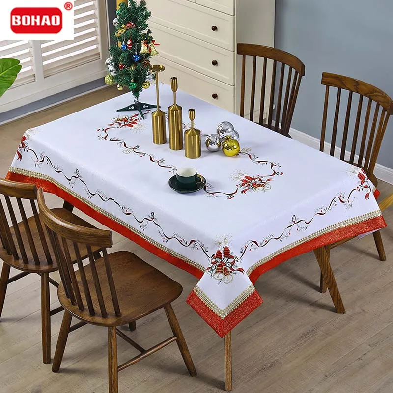 BigTable Runner Рождественское украшение Роскошная скатерть яркая Алмазная красная