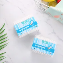 Высококачественный хлопковый тампон для здоровья ребенка, хлопковый тампон для тыквы, 55 палочек, хлопковый тампон с большой головкой, используемый в укороченном ватном тампоне в коробке