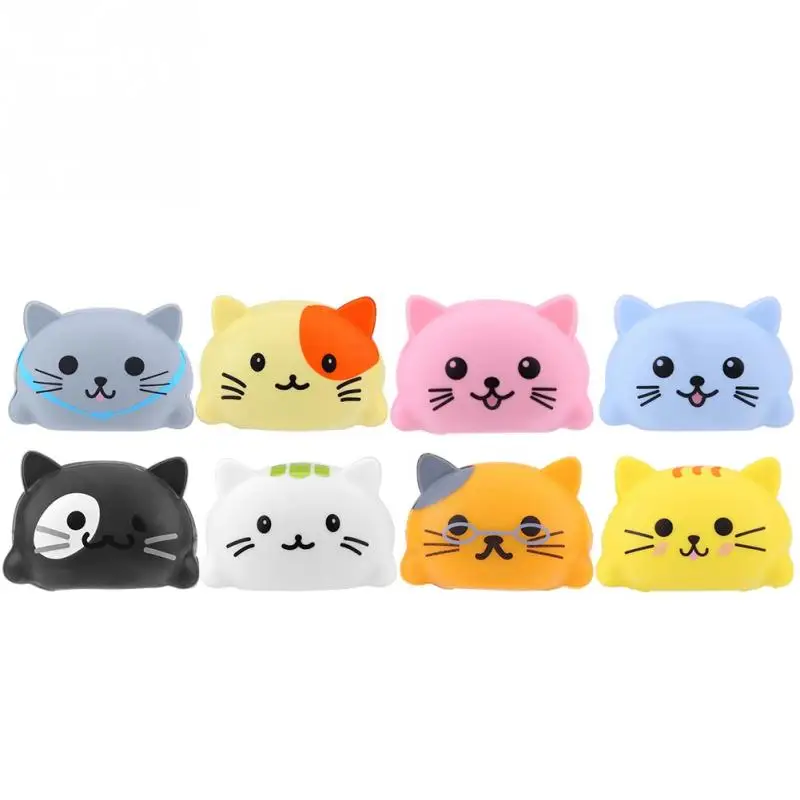 Kittens 8 шт./компл. детские игрушки музыкальные весы сенсорный кот собака Электрический плеер пианино забавные силиконовые животные обучающая игрушка - Цвет: Kittens