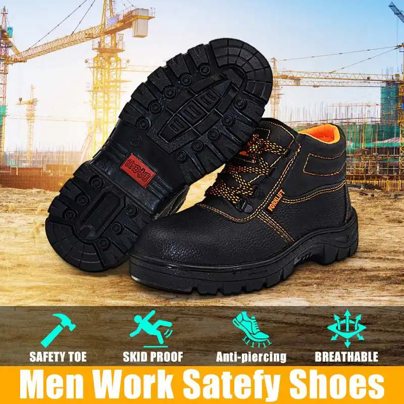 Atrego/Мужская защитная обувь со стальным носком; Рабочая защитная обувь для мужчин; походные кроссовки; Противоударная нескользящая обувь с прокалыванием