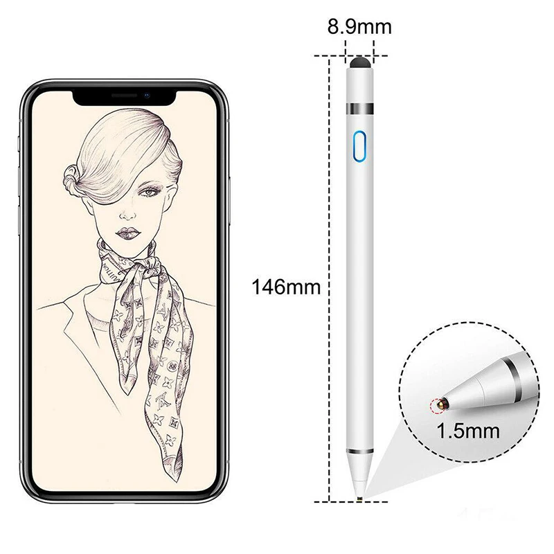 Stylus Pen For Android IOS For IPad Apple Pencil 1 2 Stylus For Android Tablet Pen Pencil For IPad Samsung Xiaomi Phone Dropship
