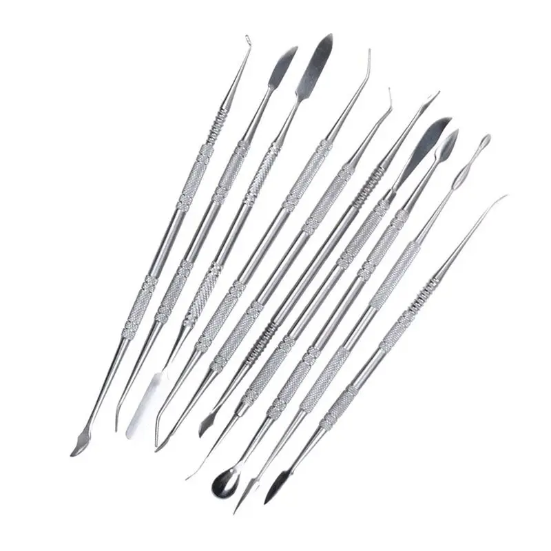 New 10pcs Stainless steel clay sculpture knife Sculpture tools for modeling ceramic crafts | Дом и сад
