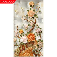 5D Diamond Painting Flowers Diamond Mosaic Full Drill Diy Diamond Embroidery Kits Home Decor Rhinestones Painting