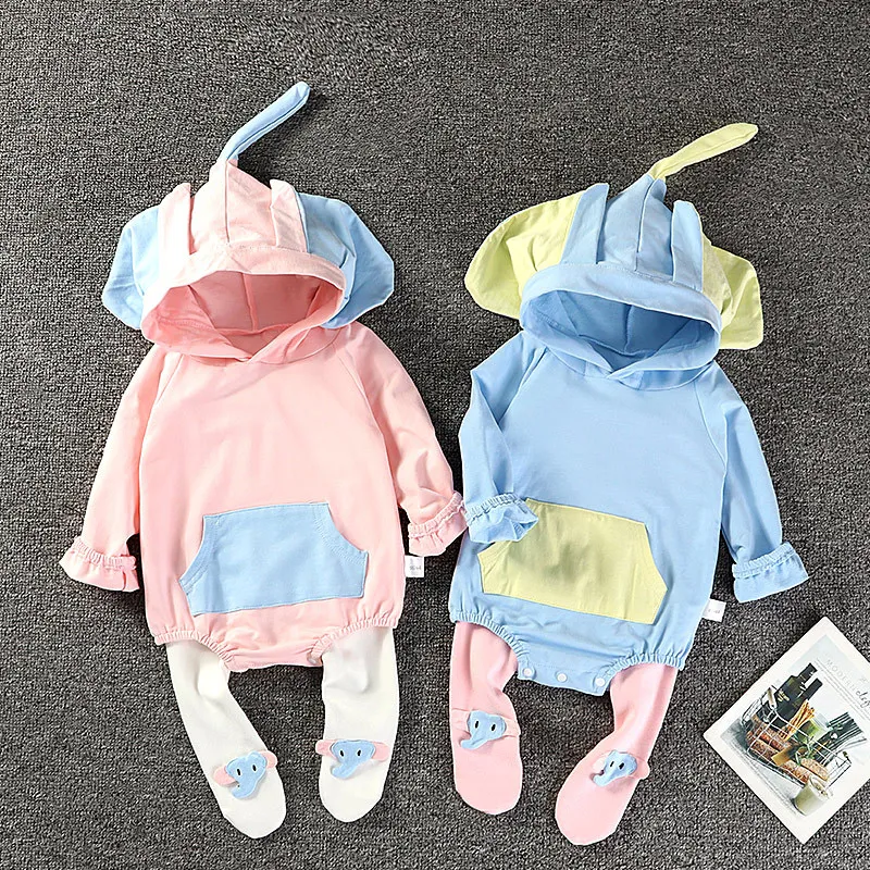 

Newborns One-piece Onesie Infants Spring And Autumn Long Sleeve Triangle Crawling Clothes Men And Women Baby Nursing Romper 1-12
