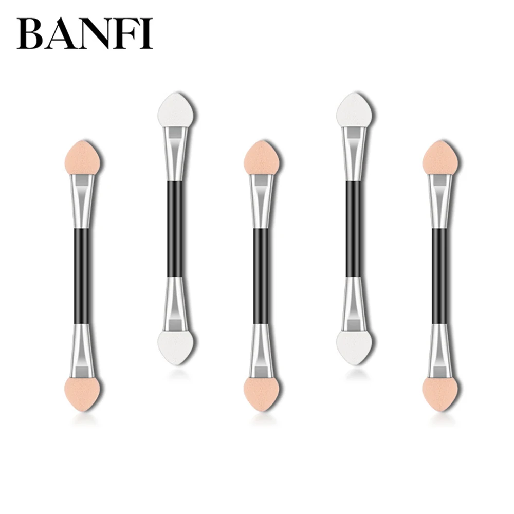 

BANFI 3 Pcs/Set Double-Ended Sponge Eyeshadow Makeup Brushes Factory Promotion Women Beauty Portable Tool Maquillage BF001