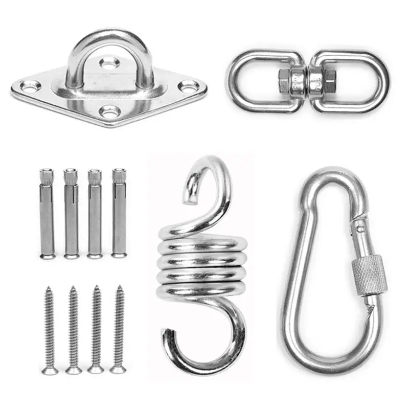 

360° Rotatable Durable Hammock Swing Swivel Hook Stainless Steel High Capacity 27RD