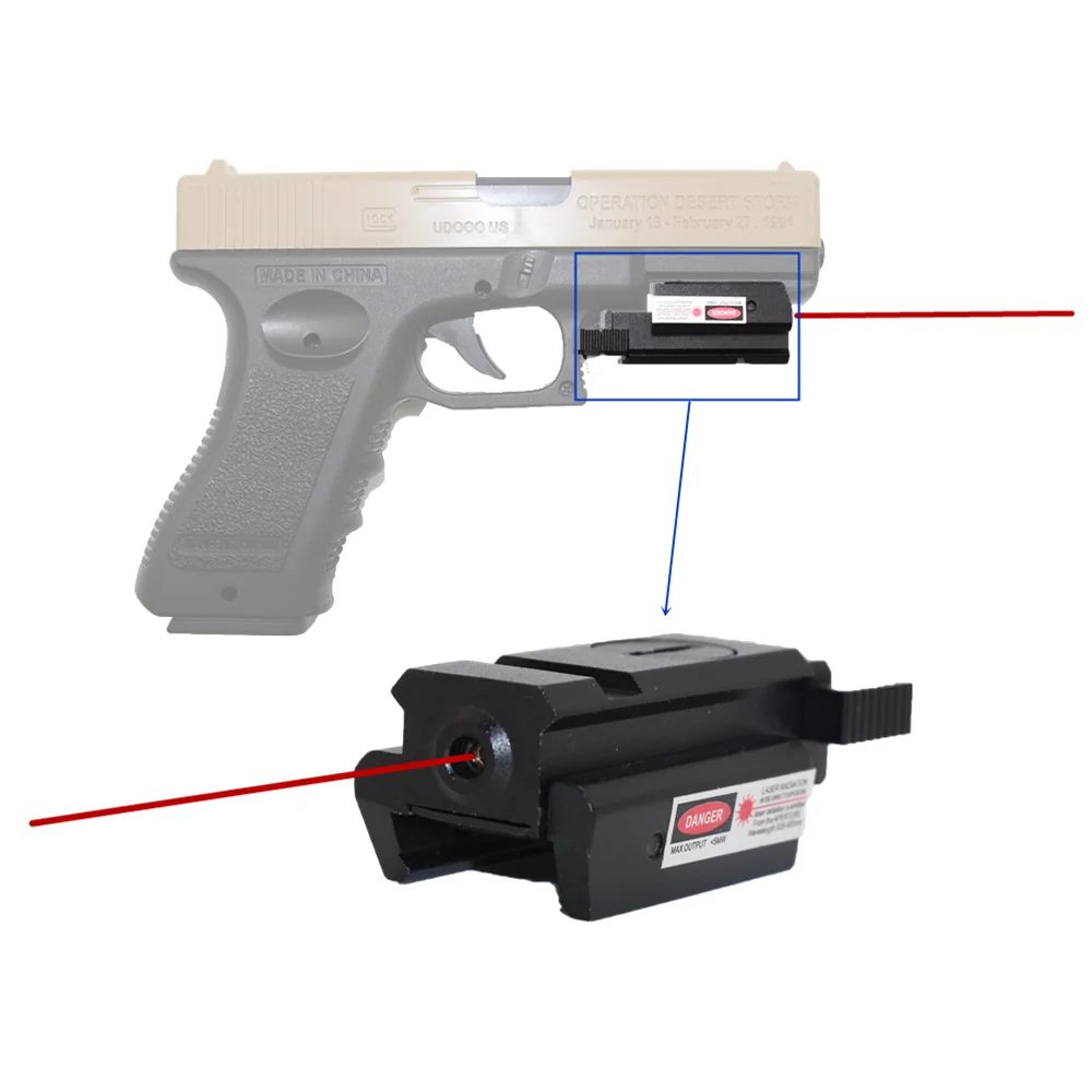 Лазерный прицел glock тактический с красной точкой для пистолета 17 19 22 23 31 32 20 мм