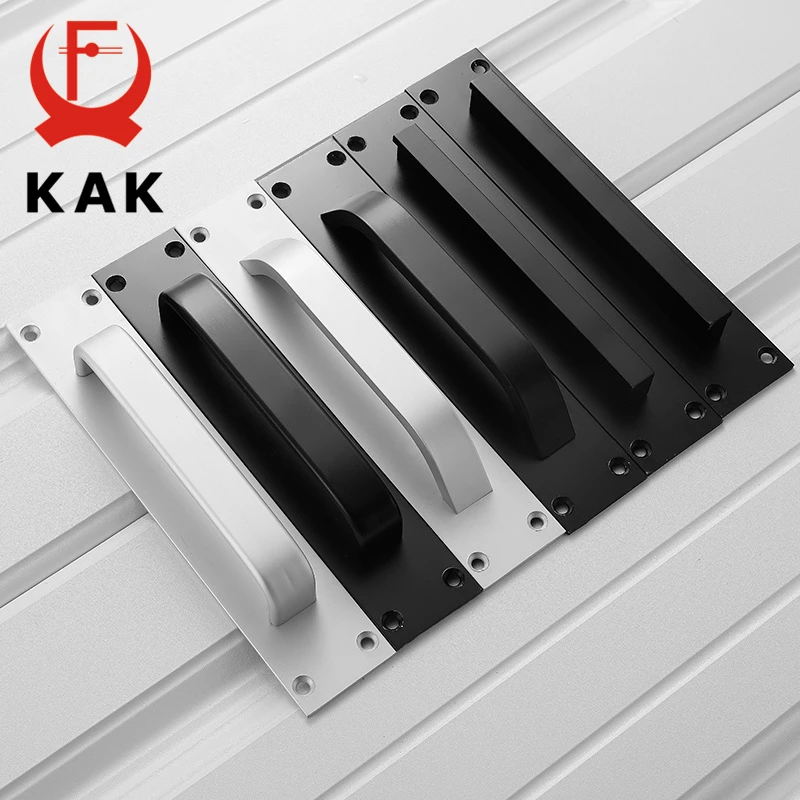 Furniture Handles Kitchen Door Handles KAK Fashion Aluminum Alloy Kitchen Door Handles Cupboard Pulls Drawer Knobs Furniture Room Door Hardware