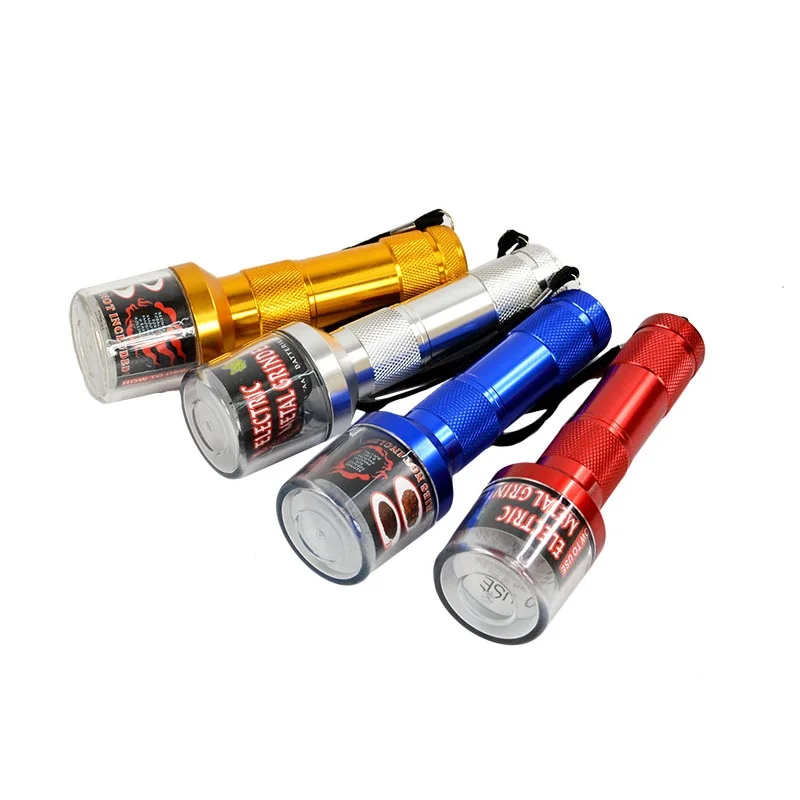 Electric Torch Shape Grinder Crusher Crank Leaf Tobacco Smoke Spice Herb Muller Machine Multiple Colors Optional New |