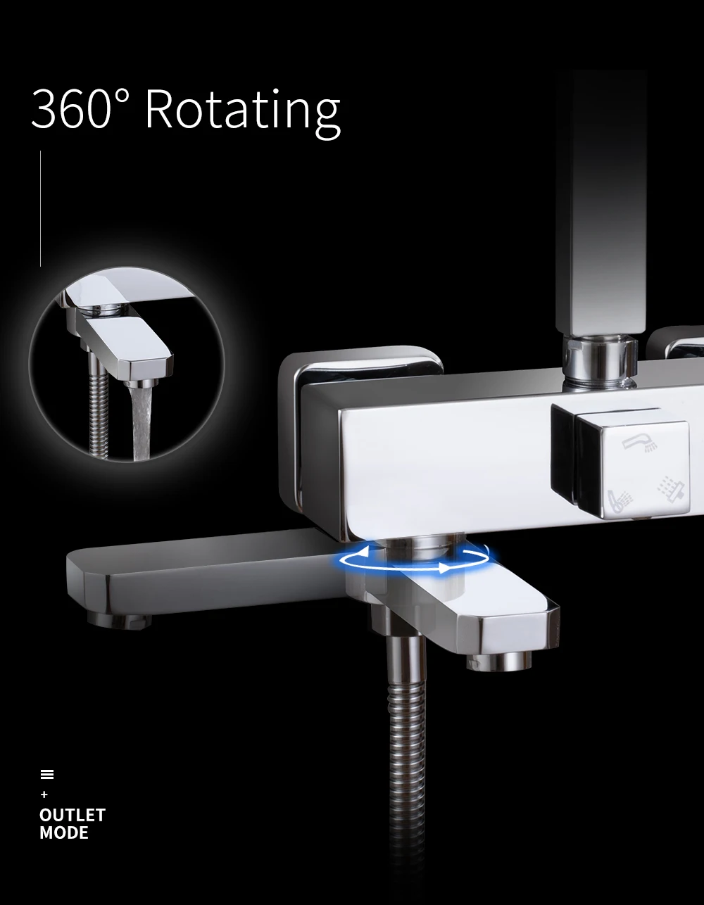3 функции, смесители для душа, смеситель для ванной комнаты, набор, хромированная отделка, латунь, сделанный душевой набор, 8 дюймов, дождевой душевой кран, наконечник смесителя для ванны