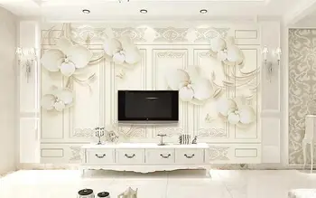 

[Self-Adhesive] 3D White Flower Pattern WG962 Wall Paper mural Wall Print Decal Wall Murals Belly