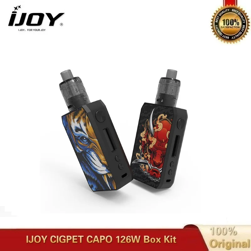Оригинал IJOY CIGPET Капо комплект 126 Вт коробка мод с 3 мл сетка бак питание от Двойной