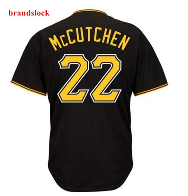 Бежевый Новинка 22 McCutchen 55 Bell 6 Marte Джерси Питтсбург мужские бейсбольные майки белый черный - Цвет: Бежевый