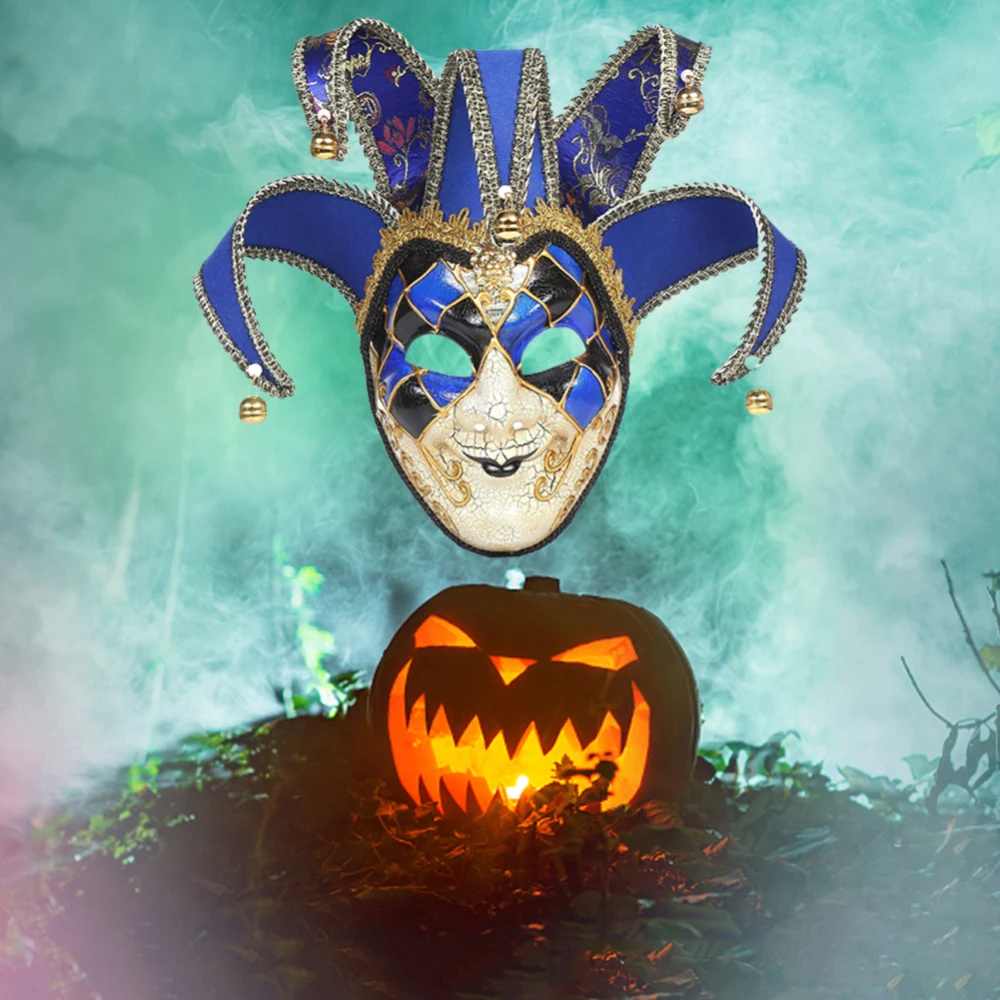 

New Design Christmas Decor Masquerade Mask Ball Clown Mask Halloween Carnival Musical Party Mardi Gras Mask for Party Decoration