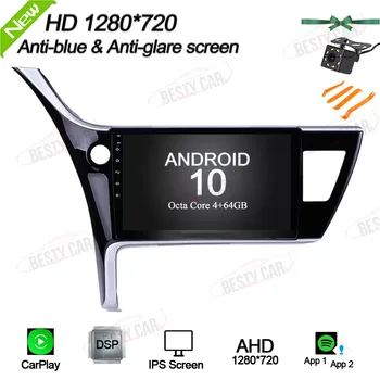 

10.1'' Android 10.0 Car Multimedia Player Radio Stereo for Toyota Corolla 2017 2018 GPS Navigation Carplay WIFI DSP 2.5D+IPS